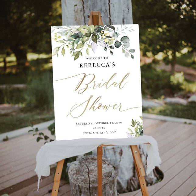 Greenery Bridal Shower Foam Boards (Creator Uploaded)