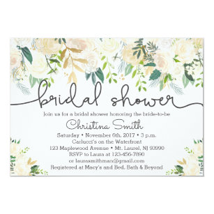 spring bridal shower invitations zazzle
