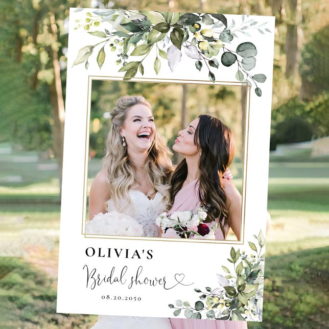 Greenery Bridal Shower Photo Prop Foam Board (Creator Uploaded)