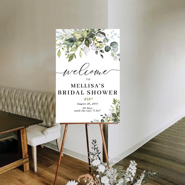 Greenery Bridal Shower Poster (Creator Uploaded)