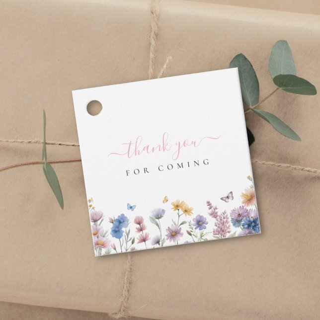 Greenery Bridal Shower Thank You For Coming Favor Tags (Creator Uploaded)