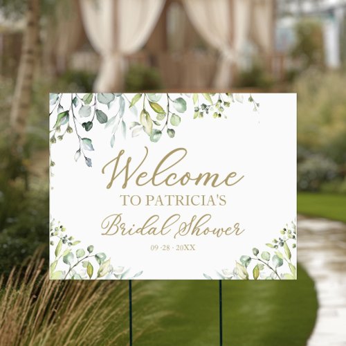 Greenery Bridal Shower Welcome Sign