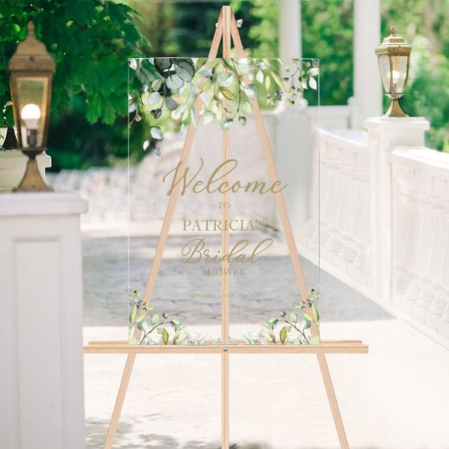 Greenery Bridal Shower Welcome Sign (Creator Uploaded)