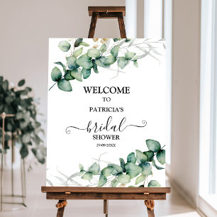 Greenery Bridal Shower Welcome Sign 