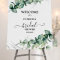Greenery Bridal Shower Welcome Sign 