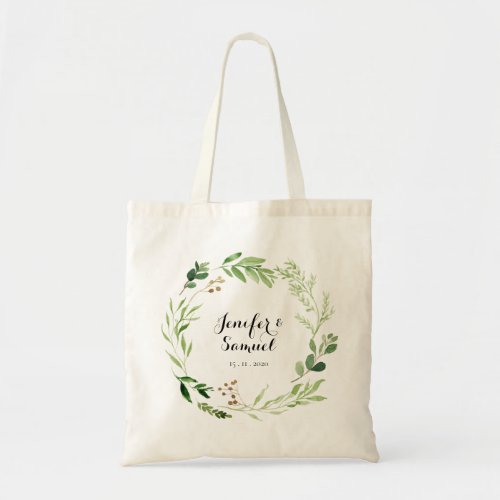 Greenery Bridesmaid Tote Bag