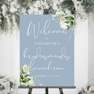 Greenery Bridesmaids Luncheon Welcome Sign