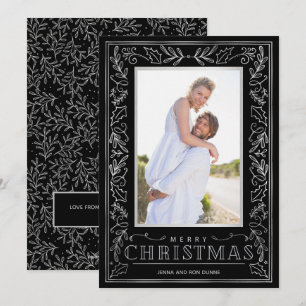 Greenery Christmas Photo Holiday Card