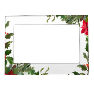 greenery Christmas/winter Magnetic Frame