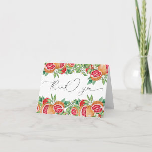 Greenery Citrus    Bridal Shower Thank You Cards