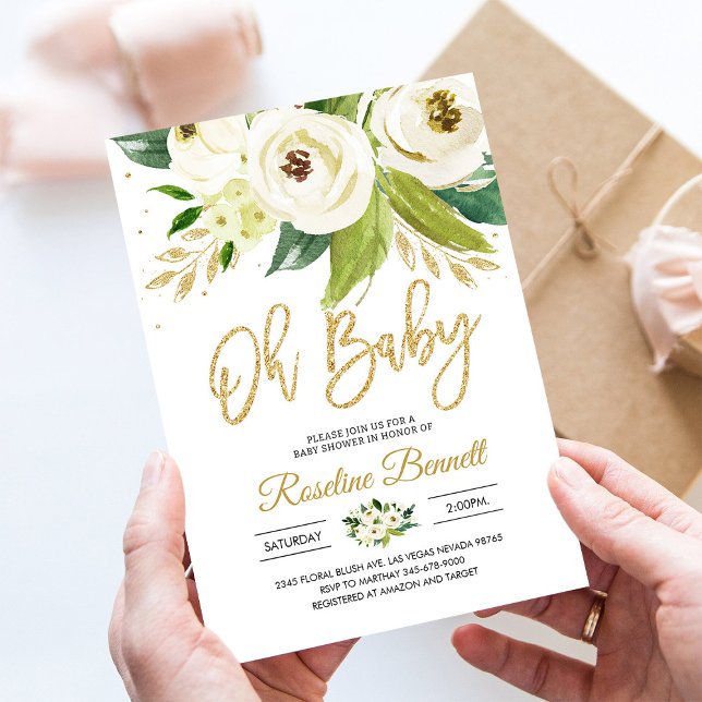 Greenery Coed Gender Neutral Baby Shower Invite (Creator Uploaded)