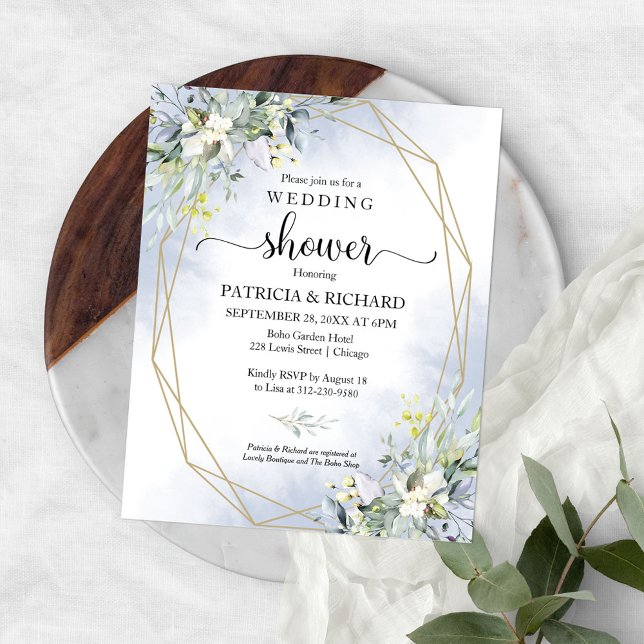 Greenery Couples Shower Budget Invitation (Creator Uploaded)