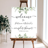 Greenery Couples Shower Welcome Sign Foam Board