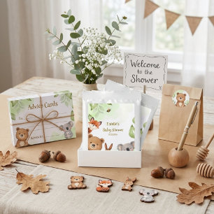 Greenery Cute Animals Woodland Baby Shower Margarita Drink Mix