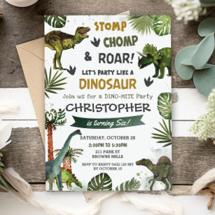 Roarsome Roundup - Birthday Invitation Template (Free)