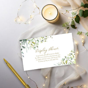 Greenery Display Shower Enclosure Card