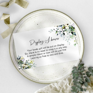 Greenery Display Shower Enclosure Card
