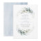 Greenery Dusty Blue Modern Elegant Wedding