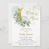 Greenery Elephant Moon Gender Neutral Baby Shower  Invitation (Front)