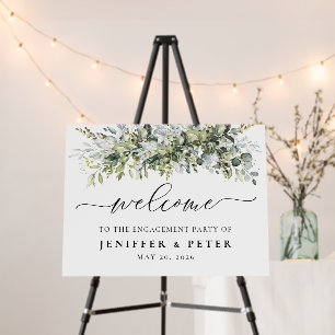 Greenery Engagement Party Foam Boards