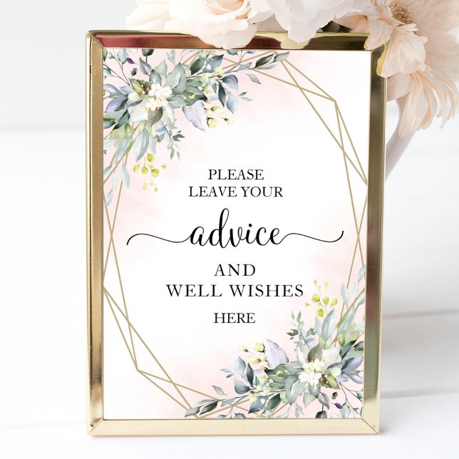 Greenery Eucalyptus Advice And Well Wishes Sign (Creator Uploaded)