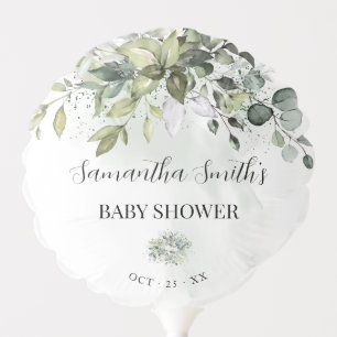 Greenery Eucalyptus Baby Shower Balloon