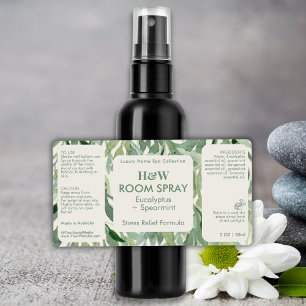 Greenery Eucalyptus Botanical Spray Bottle Product Label