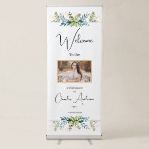 Greenery Eucalyptus bridal shower banner