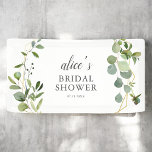 Greenery Eucalyptus Bridal Shower Banner<br><div class="desc">Celebrate the journey to forever amidst the serene beauty of watercolor eucalyptus greenery. Step into a world where nature's elegance meets personal touch, with your name delicately inscribed in modern script. Make your bridal shower a memorable event wrapped in the hues of timeless sophistication. Join us, and let every detail...</div>