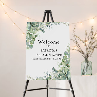 Greenery Eucalyptus Bridal Shower  Foam Board