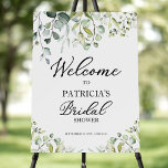 Greenery Eucalyptus Bridal Shower Welcome Foam Board<br><div class="desc">A greenery eucalyptus welcome sign for bridal shower. Easy to personalize with your details. Great for greenery or garden-themed bridal shower. Please get in touch with me via chat if you have questions about the artwork or need customization. PLEASE NOTE: For assistance on orders, shipping, product information, etc., contact Zazzle...</div>