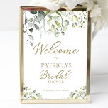 Greenery Eucalyptus Bridal Shower Welcome Invitation<br><div class="desc">A greenery eucalyptus welcome sign for bridal shower. Easy to personalize with your details. Great for greenery or garden-themed bridal shower. Please get in touch with me via chat if you have questions about the artwork or need customization. PLEASE NOTE: For assistance on orders, shipping, product information, etc., contact Zazzle...</div>