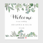 Greenery Eucalyptus Calligraphy Wedding Welcome