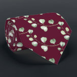 Greenery Eucalyptus Custom Color Background Groom Neck Tie<br><div class="desc">Neck Ties for Tuxedo Royale by Leonbience. The background on this tie is transparent, so you may use any color background. Trying to match a color to your HEX code? Click on EDIT DESIGN; from the lefthand side panel, click on EDIT; then click on the icon next to the colors,...</div>