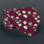 Greenery Eucalyptus Custom Color Background Groom Neck Tie<br><div class="desc">Neck Ties for Tuxedo Royale by Leonbience. The background on this tie is transparent, so you may use any color background. Trying to match a color to your HEX code? Click on EDIT DESIGN; from the lefthand side panel, click on EDIT; then click on the icon next to the colors,...</div>