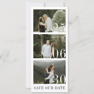 Greenery Eucalyptus Emerald Rustic Photo Calendar Save The Date