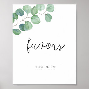Greenery Eucalyptus - Favors Poster