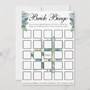 Greenery eucalyptus foliage elegant calligraphy invitation