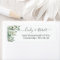 Greenery Eucalyptus Foliage Script Return Address