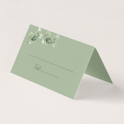 Greenery Eucalyptus Foliage Wedding Place Card