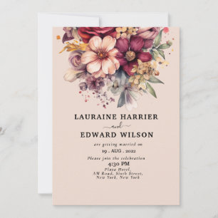 Greenery eucalyptus green floral garden invitation