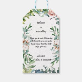 Greenery Eucalyptus Leave Floral Wedding Gift Tags