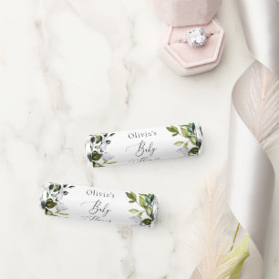 Greenery, Eucalyptus Leaves, Boho, Baby Shower Breath Savers® Mints