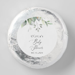 Greenery, Eucalyptus Leaves, Boho, Baby Shower Dipped Oreo Cookie Favors