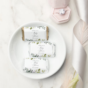 Greenery, Eucalyptus Leaves, Boho, Baby Shower Hershey's Miniatures