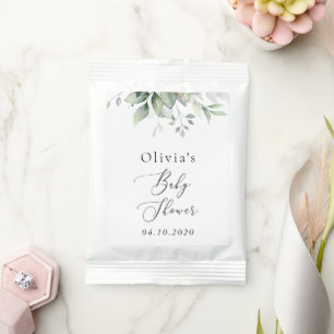 Greenery, Eucalyptus Leaves, Boho, Baby Shower Hot Chocolate Drink Mix