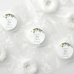 Greenery, Eucalyptus Leaves, Boho, Baby Shower Life Saver® Mints