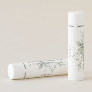 Greenery, Eucalyptus Leaves, Boho, Baby Shower Lip Balm
