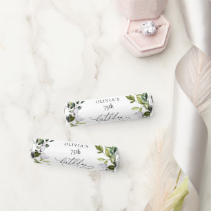 Greenery, Eucalyptus Leaves, Boho, Birthday Breath Savers® Mints
