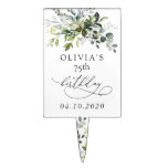 Greenery, Eucalyptus Leaves, Boho, Birthday Cake Topper